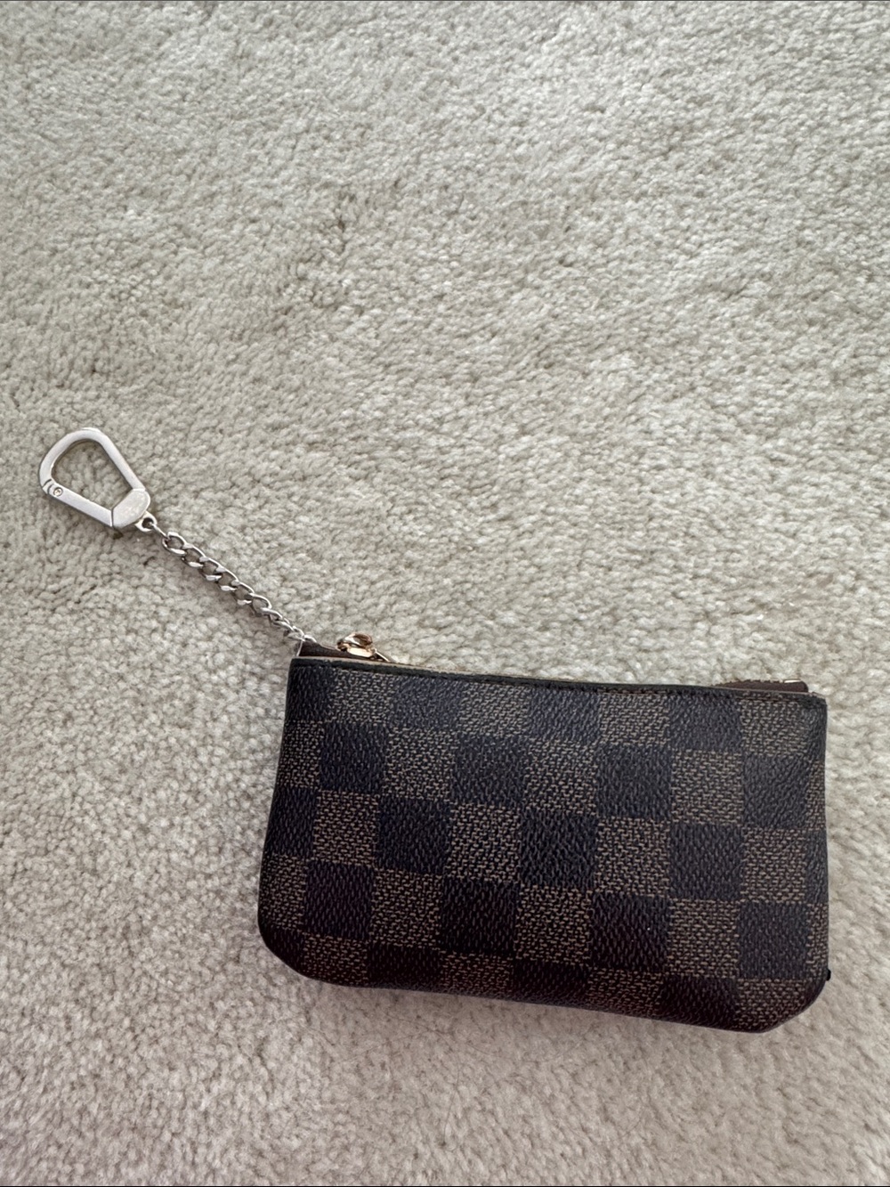 Daisy Rose Checkered Keychain Card Holder